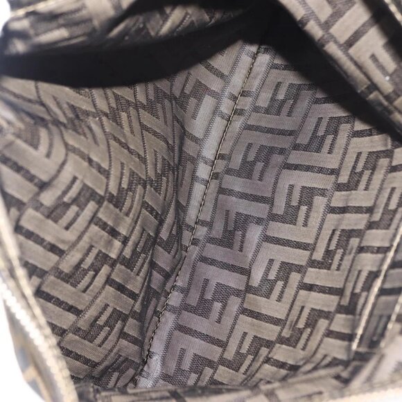 FENDI Zucca Canvas Pouch Black Brown Auth - Picture 15 of 15